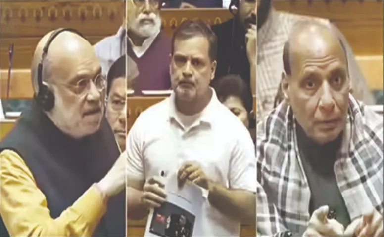 ଲୋକସଭାରେ ରାହୁଲ–ରାଜନାଥ ମୁହାଁମୁହିଁ: ପୂର୍ବତନ ସେନାମୁଖ୍ୟଙ୍କ ଆତ୍ମଜୀବନୀ ଉଲ୍ଲେଖକୁ ନେଇ ହଙ୍ଗାମା, ଗୃହ ମୁଲତବୀ