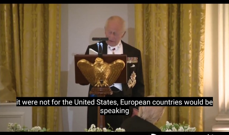 ହ୍ୱାଇଟ୍ ହାଉସ୍ ରାଜକୀୟ ଭୋଜିରେ କିଙ୍ଗ ଚାର୍ଲ୍ସଙ୍କ ମଜାଳିଆ ଅନ୍ଦାଜ; ଟ୍ରମ୍ପଙ୍କୁ କଲେ ପରିହାସ