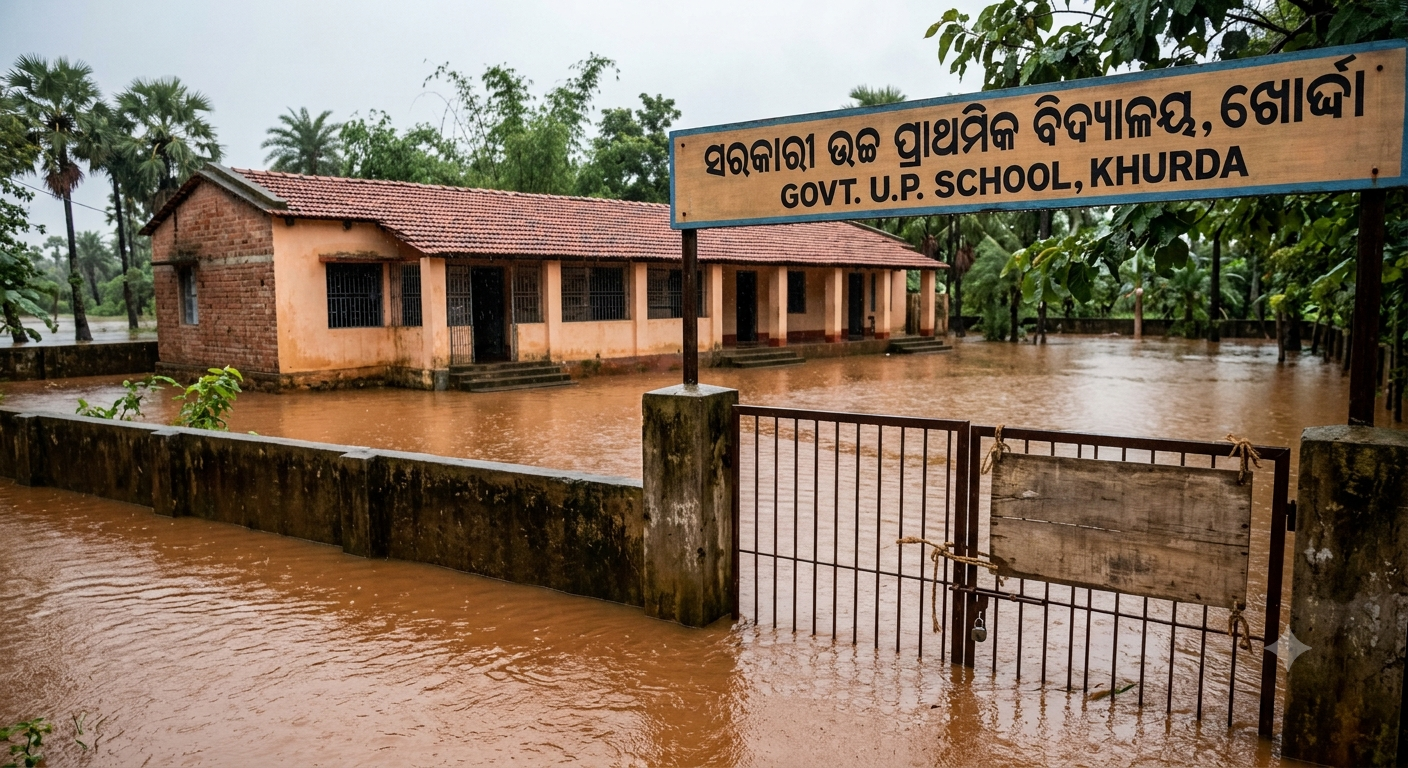 ସମ୍ଭାବ୍ୟ ବନ୍ୟା ଆଶଙ୍କା: ଖୋର୍ଦ୍ଧା ଜିଲ୍ଲାରେ ଜୁଲାଇ ୩୧ ପର୍ଯ୍ୟନ୍ତ ସମସ୍ତ ସ୍କୁଲ ବନ୍ଦ, ପ୍ରଶାସନ ପକ୍ଷରୁ ସତର୍କ ସୂଚନା ଜାରି